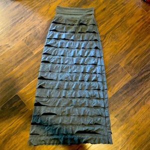 Max Studio long  Gray Maxi skirt